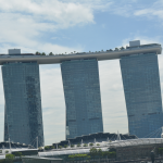 Marina bay sands Singapore Iconic View from Merlion Park