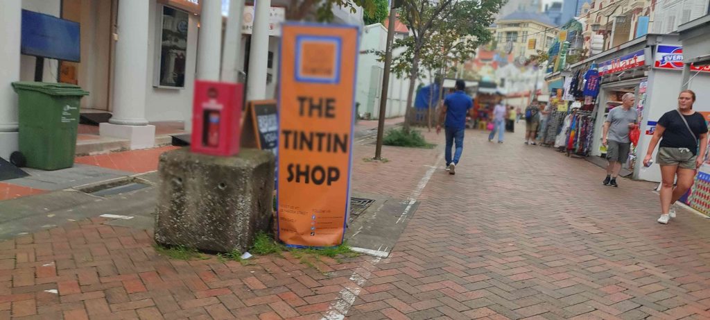 China Town Tintin shop in Singapore