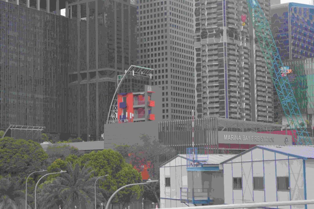 Marina Bay Fire Station in Singapore