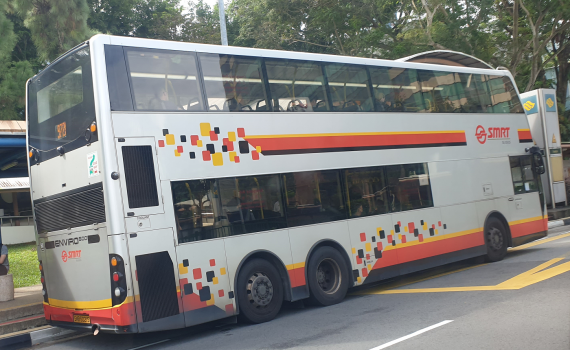 SMRT Singapore Bus number 972