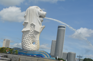 Merlion Park Singapore iconic view