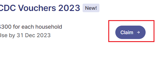 Claim CDC Voucher 2023