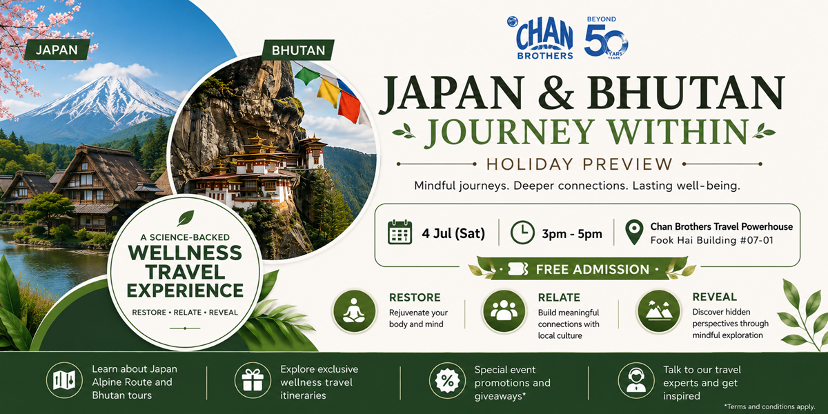 Chan Brothers journey within Japan and Bhutan